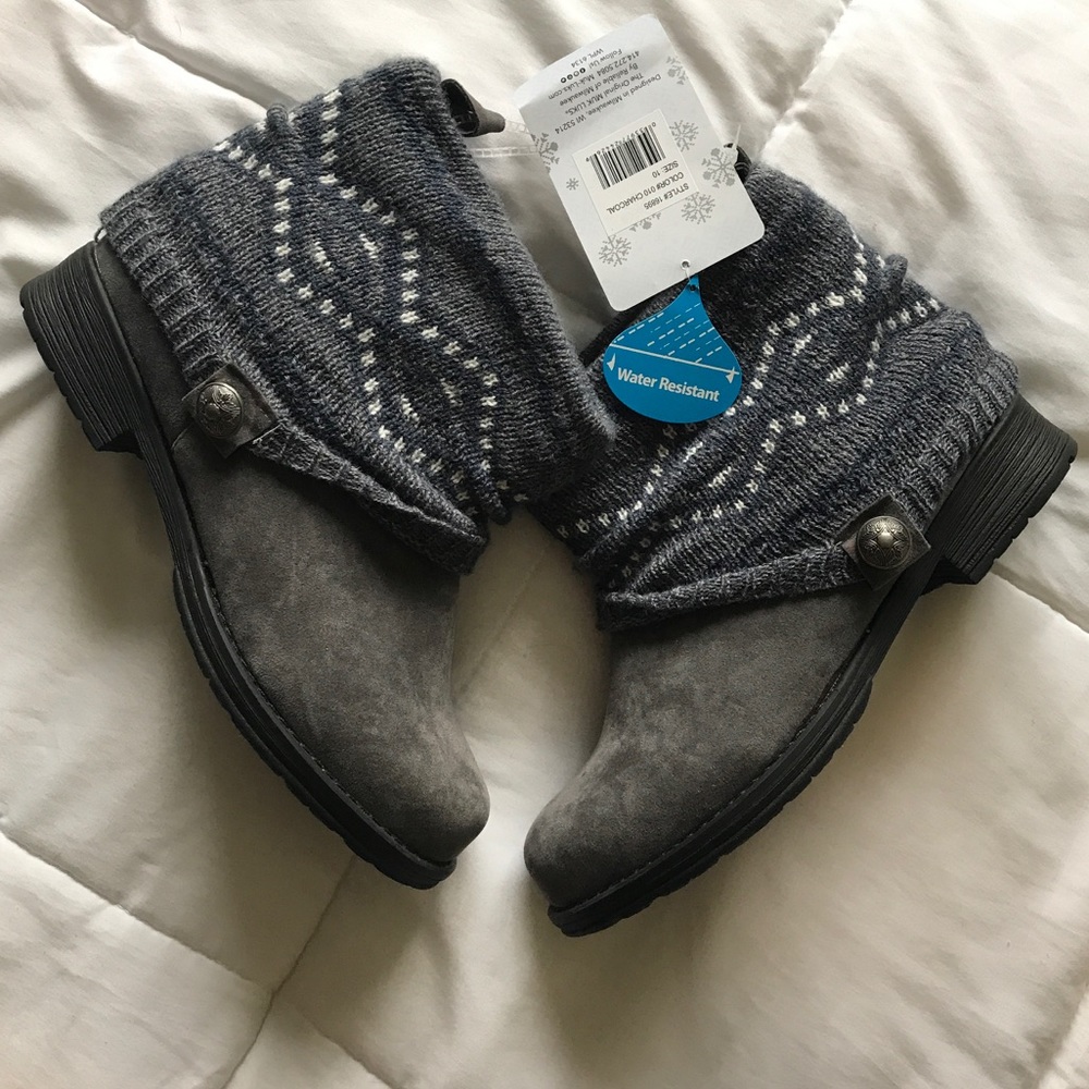 Muk Luks Charcoal women's boots